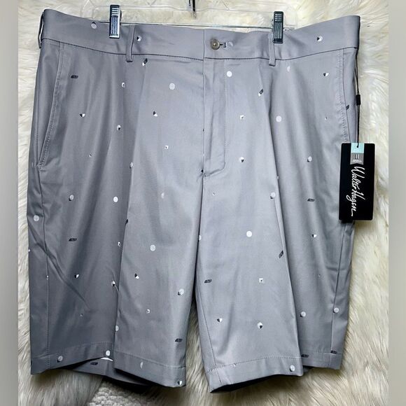 New WALTER HAGEN PERFECT 11  Gray GOLF Soild SHORTS MEN'S SIZE 40 Wide NWT - Picture 1 of 7
